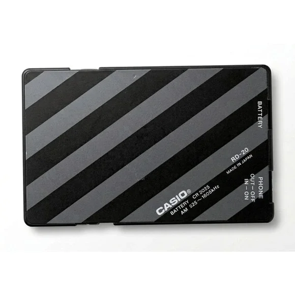 Vintage Casio AM Card Radio AM Receiver RD-20, Original Box, Headphones, Working - Picture 3 of 7